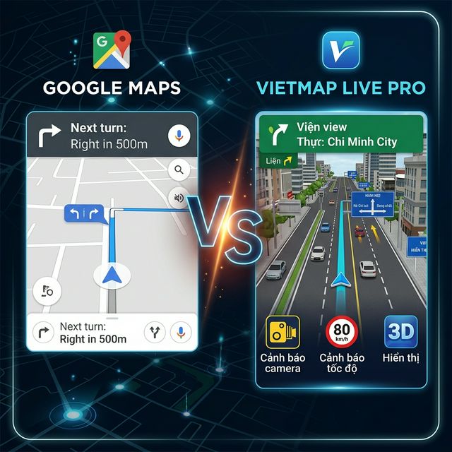 So sánh Google Maps và Vietmap 2026 — ứng dụng dẫn đường tốt nhất Việt Nam