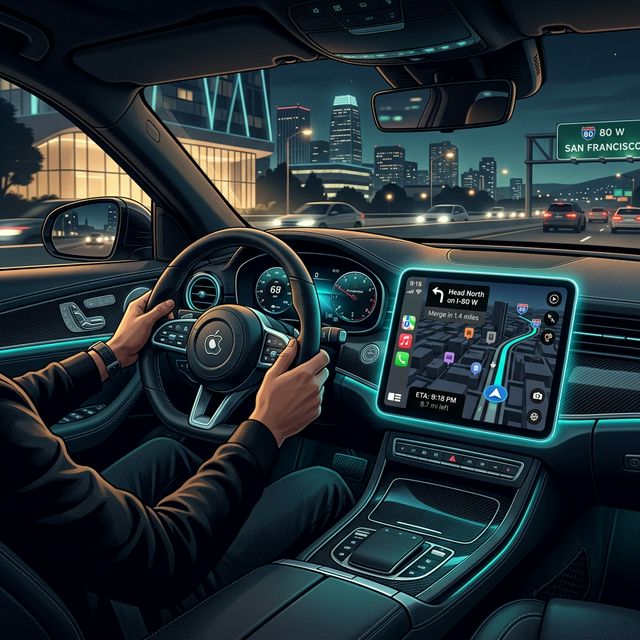 Vietmap Live Pro tích hợp Apple CarPlay dẫn đường trên màn hình ô tô